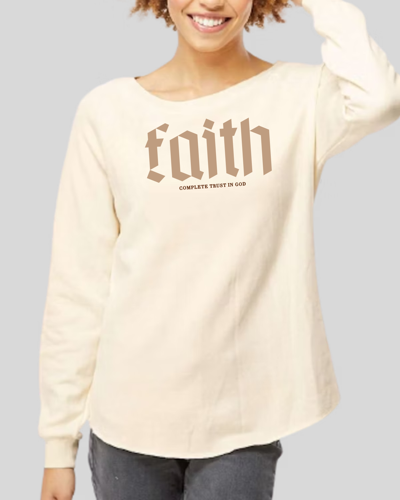 Her Faith in God Crewneck